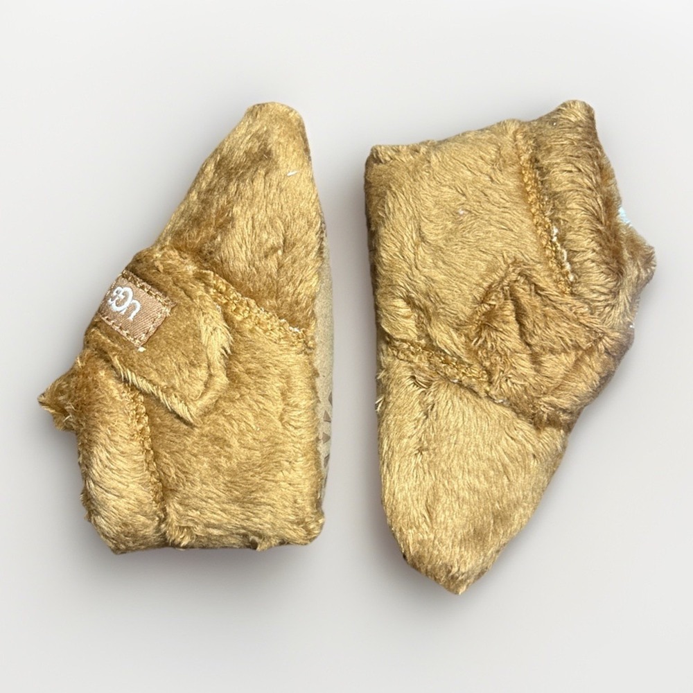 Ugg Unisex Bixbee Baby Fur Booties Size 0/1 - Picture 4 of 6